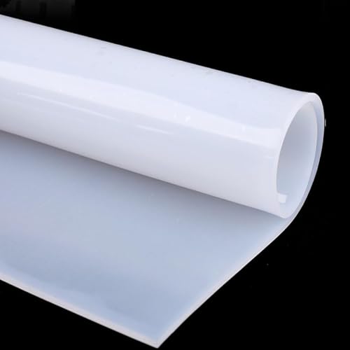 2 Stück durchscheinende Silikonkautschukplatten 1 mm – VMQ-Gummipad for den industriellen und privaten Gebrauch(200x200mm) von UTTDP