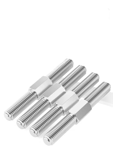 304ss Doppelkopf-Gewindestangen - Links- und Rechtsgewinde Doppelend-Gewindestange, Größen M4 bis M16, 1 Stück(M10x70mm) von UTTDP