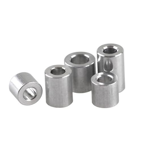 Aluminium-Unterlegscheiben M3 M4 M5 M6 M8 M10 – Abstandshalter ohne Gewinde for RC-Modellteile | 5/10 Stück Dichtungsabstandshalter(M3 10pcs 4mm T) von UTTDP