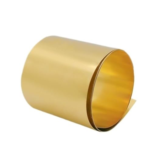 Messingfolienblatt – Dicke 0,01–0,3 mm, Breite 10–200 mm – flexible dünne Messingmetallplatte for kreative Designs(0.2x50x1000mm) von UTTDP