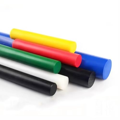 POM-Stäbe – 50 cm Polyoxymethylen-Stäbe, 6–40 mm Durchmesser, schlagfest, hitzebeständig, mehrfarbig(Red,1Pcs Dia 40mm) von UTTDP