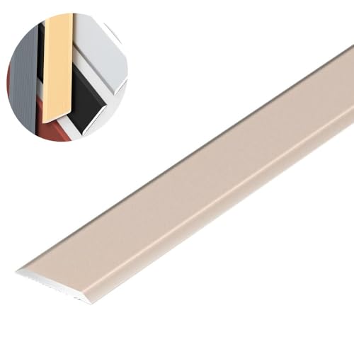 UTTDP Bodenübergangsleiste aus Aluminiumlegierung – Selbstklebende Nahtabdeckung for Glatte Übergänge von Teppich zu Fliesen – 90 cm Lange, langlebige Leiste for Heimwerkerarbeiten(Pink) von UTTDP