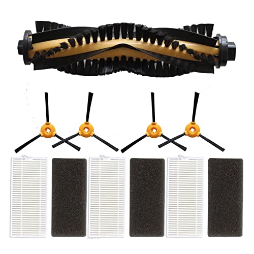 UTVTNPUKM 1 * Hauptrollenbürste 3 * Filter 4 * Seitenbürsten passen for Ecovacs deebot n79t. Roboter-Staubsauger-Haushalts-Kehrmaschine Reinigungswerkzeug von UTVTNPUKM