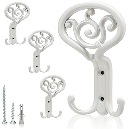 Verleihe deinem Raum Eleganz mit dem UTiLE 4er-Set klassischer Wandgarderobenhaken. Ideal für Garderobenpaneel, leisten oder moderne Garderoben im Vintage- und Retro-Stil. Maße: 85 x 50 x 138 mm von UTiLE CB