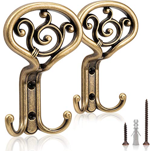 UTiLE Garderobenhaken Kleiderhaken Jackenhalter Wand 2er Set Bronze - 85 x 50 x 138 mm - Baue Dir eine moderne Garderobe, ein Garderobenpaneel oder eine schöne Garderobenleiste von UTiLE CB