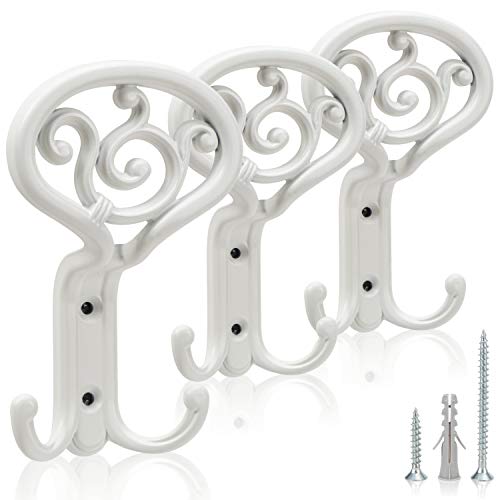 UTiLE CB Garderobenhaken 3er Set – Kleiderhaken für Wand & Garderobe, 85 x 50 x 138 mm, Weiß – Stabil & stilvoll für Jacken, Taschen & Handtücher von UTiLE CB