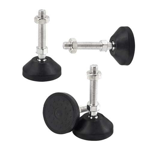UTwaySteelPro M12 x 50 mm, 4 Stück Nivellierfüße für Tisch und Stuhl mit Schrauben, rutschfeste Nylon-Basis, verstellbare Füße für Möbel UTwaySteelPro M12 x 50 mm, 4 Stück Nivellierfüße für Tisch und Stuhl mit Schrauben, rutschfeste Nylon-Basis, verstellbare Füße für Möbel von UTwaySteelPro