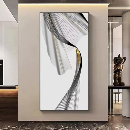 UUDEZO Poster für Schlafzimmer, gerahmt, abstraktes Wandbild, Wandkunstdruck, abstrakt, Wohnzimmer, Restaurant, Foyer, Wanddekoration, 60 x 120 cm, mit schwarzem Rahmen UUDEZO Poster für Schlafzimmer, gerahmt, abstraktes Wandbild, Wandkunstdruck, abstrakt, Wohnzimmer, Restaurant, Foyer, Wanddekoration, 60 x 120 cm, mit schwarzem Rahmen von UUDEZO