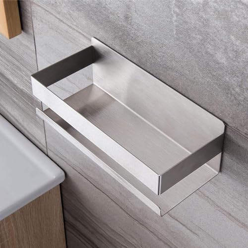 UUE Duschablage zum Hängen, Duschregal zum Hängen aus Edelstahl SUS304 ohne Bohren, Duschkorb zum Hängen für Rahmenlos Glastür, Shampoo Duschgel Halterung für Küche Badezimmer Schlafzimmer von UUE