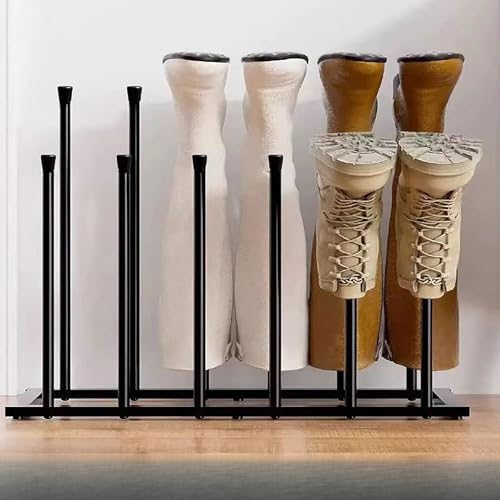 UUE Schuhregal, Schuhtrockner zu 6 Paar Schuhe, Freistehende Stiefelhalter mit 12 Halterungen, Stehend Schuhablage, Schmal Regal Metall, Platzsparender Stiefelspanner, Ständerregale für Eingangsbereic UUE Schuhregal, Schuhtrockner zu 6 Paar Schuhe, Freistehende Stiefelhalter mit 12 Halterungen, Stehend Schuhablage, Schmal Regal Metall, Platzsparender Stiefelspanner, Ständerregale für Eingangsbereic von UUE