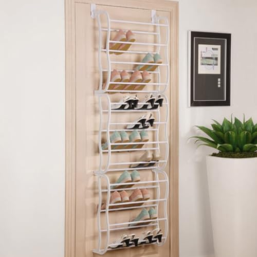 UUE Schuhregal über der, 12-Tier Metall Hängender Schuhorganizer, Shoe Storage Shelf Starke Metallhaken, Schuhablage ohne Bohren für bis zu 36 Paar Schuhe, Schuhorganizer Platzsparend, 50x18x183cm UUE Schuhregal über der, 12-Tier Metall Hängender Schuhorganizer, Shoe Storage Shelf Starke Metallhaken, Schuhablage ohne Bohren für bis zu 36 Paar Schuhe, Schuhorganizer Platzsparend, 50x18x183cm von UUE
