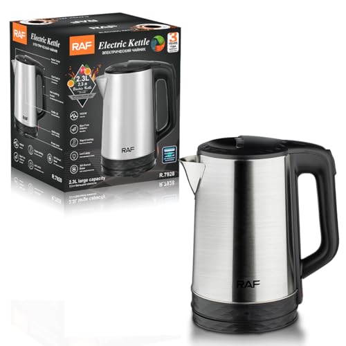 UUE Wasserkocher Edelstahl, 2,3L, 1800W Teekocher, Schnellkochfunktion, unabhängige elektrische Basis, automatische Abschaltung, BPA FREI UUE Wasserkocher Edelstahl, 2,3L, 1800W Teekocher, Schnellkochfunktion, unabhängige elektrische Basis, automatische Abschaltung, BPA FREI von UUE