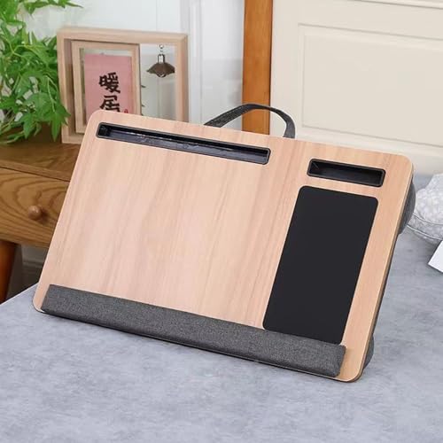 UUE Wood Laptopkissen, Laptop Unterlage Ständer bis zu 17,3 Zoll - Knietablett mit Kissen für Bequeme Arbeit im Bett oder auf dem Sofa - Laptop Kissen Schoß für Homeoffice, Lernen und Entspannung UUE Wood Laptopkissen, Laptop Unterlage Ständer bis zu 17,3 Zoll - Knietablett mit Kissen für Bequeme Arbeit im Bett oder auf dem Sofa - Laptop Kissen Schoß für Homeoffice, Lernen und Entspannung von UUE