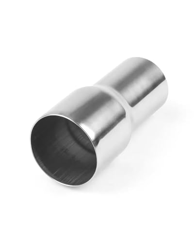 Auspuffspitze 2,5 Zoll ID 3 Zoll Auspuff Reduzierstück Verbindungsrohr Edelstahl Auspuff Reduzieradapter Universal Für Auto LKW Pickup Endrohrblende(57MM-63MM) von UUIUYGH