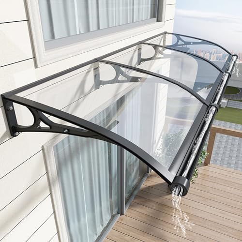 Vordach Für Haustür,Polycarbonat Bogenvordach für Balkon Fenster,Mit Beidseitiger Abfluss Regenrinne,Aluminium Haustürdach Überdachung Türdach Pultbogenvordach,FüR Terrasse Garten HauseingangTraufe Vordach Für Haustür,Polycarbonat Bogenvordach für Balkon Fenster,Mit Beidseitiger Abfluss Regenrinne,Aluminium Haustürdach Überdachung Türdach Pultbogenvordach,FüR Terrasse Garten HauseingangTraufe von UULBDCD