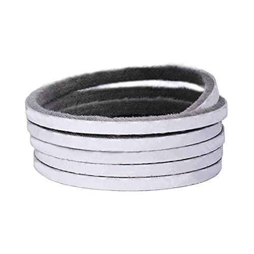 UUMFP Selbstklebend BüRstendichtung Band, Staubdichtes Filzband, Zugluftschutzband für Schiebetüren, Fenster und Kleiderschrank - Grau 30m (7x12mm) von UUMFP