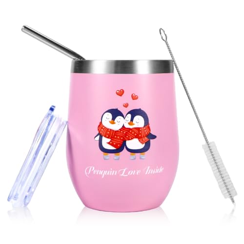 Pinguine Tasse für Paare - Wenn liebesbeweis für frauen ihren Partner Finden - Süßes Pärchen Geschenk für Sie zum Jahrestag - Partner liebesgeschenke hochzeitstag Geschenke - 350ml von UV STYLISH