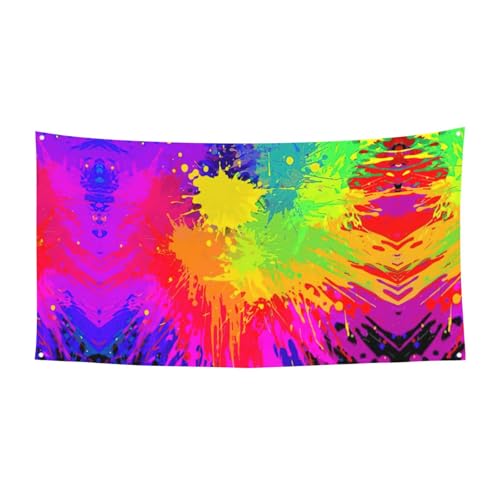 Buntes Spritzdruck-Halloween-Banner zum Aufhängen, Partyzubehör für Familientreffen, passend für Boote und Gärten Buntes Spritzdruck-Halloween-Banner zum Aufhängen, Partyzubehör für Familientreffen, passend für Boote und Gärten von UVBDF