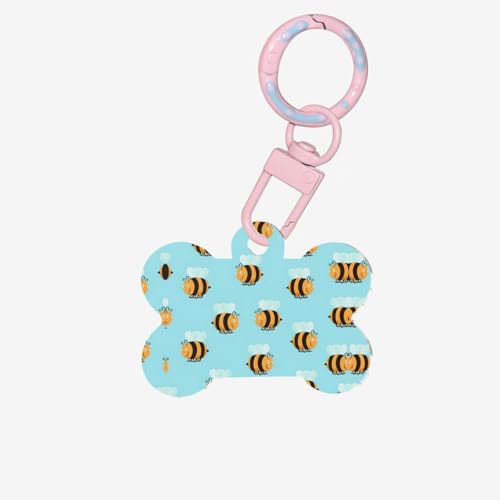 Cartoon Bee Pattern Printing Fashion Dog Tags Acrylic Keychain Dog Bone Shape Double Sided Pattern Tags for Dogs and Cats Cartoon Bee Pattern Printing Fashion Dog Tags Acrylic Keychain Dog Bone Shape Double Sided Pattern Tags for Dogs and Cats von UVBDF