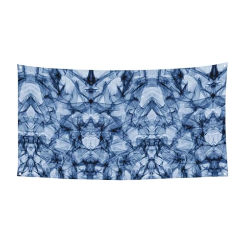 Dunkelblauer Marmor-Druck, Halloween-Hänge-Banner, Dekorationen, Partyzubehör für Familientreffen, passend für Boote, Gärten Dunkelblauer Marmor-Druck, Halloween-Hänge-Banner, Dekorationen, Partyzubehör für Familientreffen, passend für Boote, Gärten von UVBDF