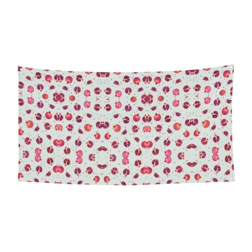 Granatapfel-Muster Druck Halloween hängende Banner Dekorationen Partyzubehör für Familientreffen, passend für Boote, Gärten von UVBDF