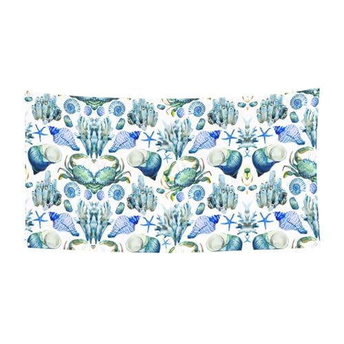 Krabben-Conch-Druck Halloween hängende Banner Dekorationen, Partyzubehör für Familientreffen, passend für Boote, Gärten von UVBDF