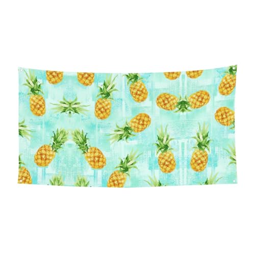 Modische Ananas-Druck, Halloween-Hänge-Banner, Dekorationen, Partyzubehör für Familientreffen, passend für Boote, Gärten von UVBDF