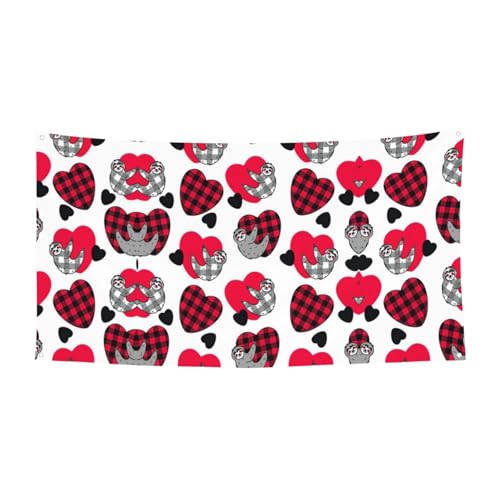 Niedliches Faultier-Druck, Halloween-hängende Banner, Dekorationen, Partyzubehör für Familientreffen, passend für Boote, Gärten von UVBDF