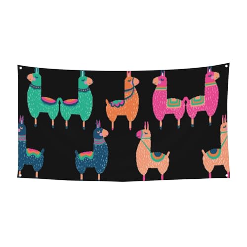 Niedliches Lama-Cartoon-Druck, Halloween-Hänge-Banner, Dekorationen, Partyzubehör für Familientreffen, passend für Boote, Gärten Niedliches Lama-Cartoon-Druck, Halloween-Hänge-Banner, Dekorationen, Partyzubehör für Familientreffen, passend für Boote, Gärten von UVBDF