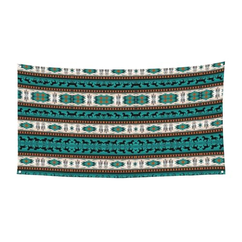 Pferdestreifen Muster Druck Halloween Hängende Banner Dekorationen Partyzubehör für Familientreffen Passend für Boote Gärten von UVBDF