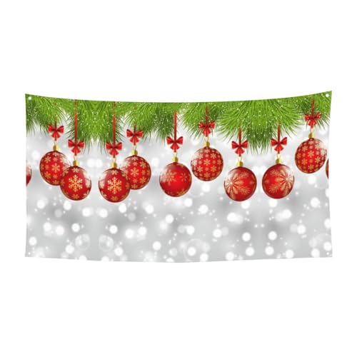 Rote Kugel Weihnachten Druck Halloween hängende Banner Dekorationen Partyzubehör für Familientreffen, passend für Boote und Gärten Rote Kugel Weihnachten Druck Halloween hängende Banner Dekorationen Partyzubehör für Familientreffen, passend für Boote und Gärten von UVBDF