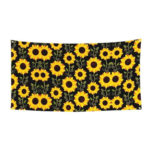 Stilvolle Blumen-Sonnenblumen-Druck, Halloween-Banner, Dekoration, Partyzubehör für Familientreffen, passend für Boote, Gärten Stilvolle Blumen-Sonnenblumen-Druck, Halloween-Banner, Dekoration, Partyzubehör für Familientreffen, passend für Boote, Gärten von UVBDF