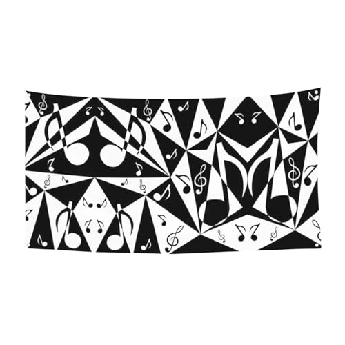 Stilvolle Musiknoten-Muster, Halloween-Hänge-Banner, Dekorationen, Partyzubehör für Familientreffen, passend für Boote, Gärten von UVBDF