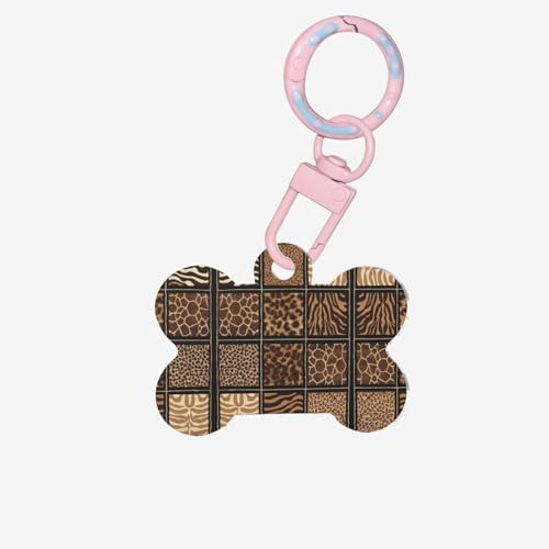 Wild Zoo Printing Fashion Dog Tags Acrylic Keychain Dog Bone Shape Double Sided Pattern Tags for Dogs and Cats Wild Zoo Printing Fashion Dog Tags Acrylic Keychain Dog Bone Shape Double Sided Pattern Tags for Dogs and Cats von UVBDF