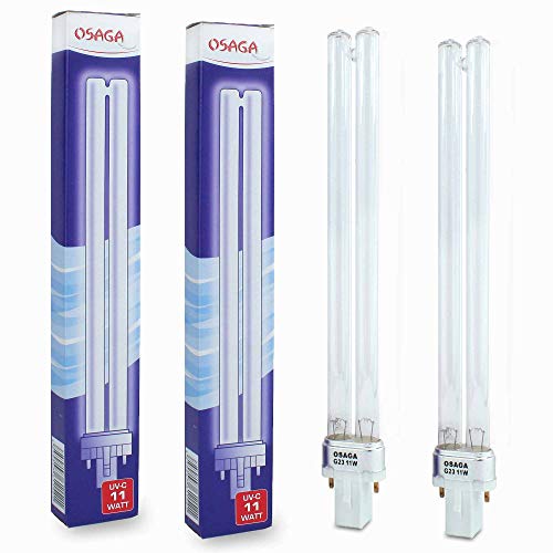 DUOPACK - UV-C UV Leuchte Lampe Röhre 11 Watt UVC-11 PL G23 von Osaga