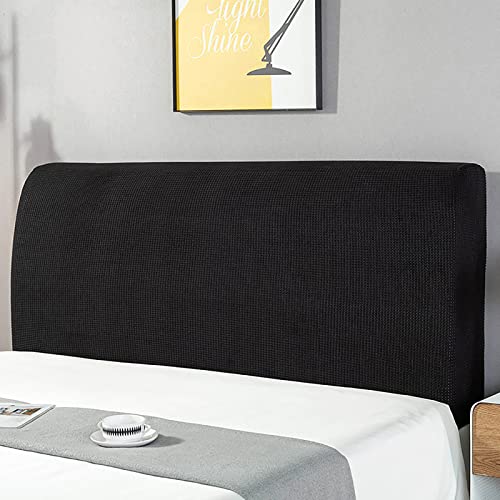 UVCMDUI Bett Kopfteil Bezug, Dehnbar Bettkopfteil Bezug, Waschbar Boxspringbett Kopfteil Bezug,Schwarz,150cm/59in von UVCMDUI