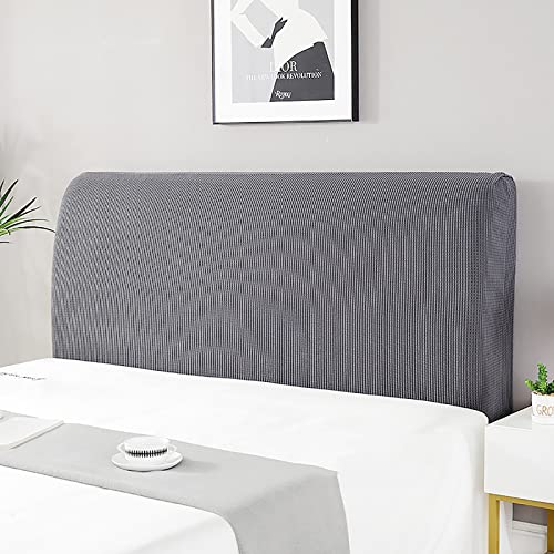 UVCMDUI Bett Kopfteil Bezug, Dehnbar Boxspringbett Kopfteil Bezug, Waschbar Kopfteilabdeckung für Schlafzimmer,Dark Grey,150cm/59.1in von UVCMDUI