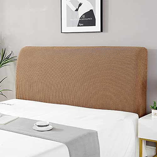 UVCMDUI Bett Kopfteil Bezug, Dehnbar Boxspringbett Kopfteil Bezug, Waschbar Kopfteilabdeckung für Schlafzimmer,Kaffee,180cm/70.9in von UVCMDUI