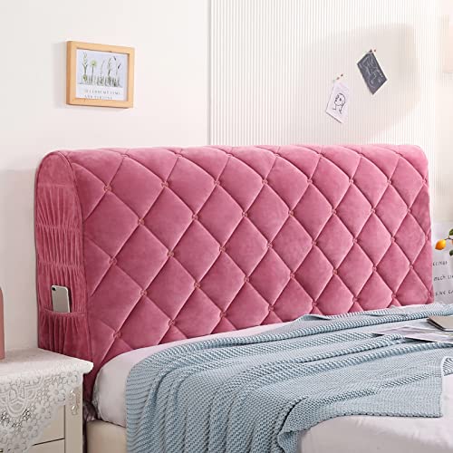 UVCMDUI Bett Kopfteil Bezug, Staubdichte Boxspringbett Kopfteil Bezug, Bettkopfteil Bezug für Schlafzimmer,Rose,180cm/70.9in von UVCMDUI