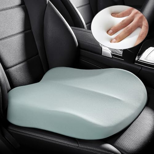 UVCMDUI Sitzerhöhung Auto Erwachsene Keilkissen Auto, 10 cm Memory Foam Auto Sitzkissen Fahrersitz Autositzkissen, Tragbare Steißbein Sitzkissen für Bürostuhl, Rollstuhl,Blau von UVCMDUI