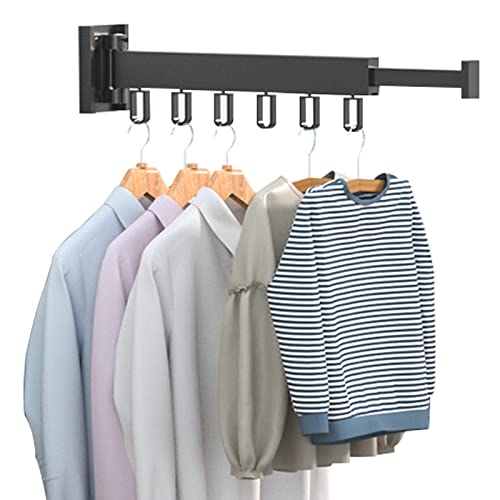 UVCMDUI Wäschehalter Wand Klappbar, 180° Drehbare Kleiderhaken Kleiderstange, Klappbar Wandkleiderhalter Wäscheständer Wandmontage Garderobenhaken für Balkon, Schlafzimmer, Bad,1 fold UVCMDUI Wäschehalter Wand Klappbar, 180° Drehbare Kleiderhaken Kleiderstange, Klappbar Wandkleiderhalter Wäscheständer Wandmontage Garderobenhaken für Balkon, Schlafzimmer, Bad,1 fold von UVCMDUI