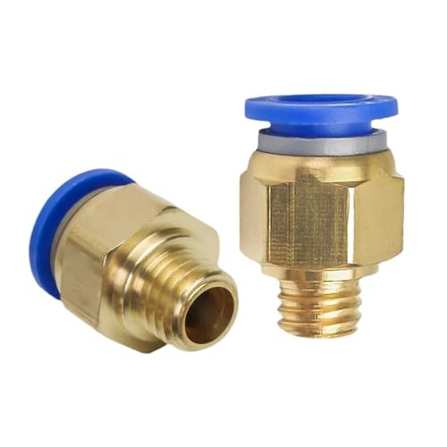 10 Teile/los PC4 6 8 10 -M6 M8x1 M8x1,25 M10x1 M10X1,5 M12X1,75 M16x2 Pneumatische Stecker Luftröhre Schnell-Release Gerade Durch (Color : PC6-M6) von UVDS