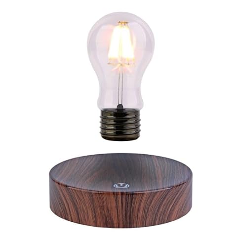UVEHAS Schwebende Glühbirne Rotierend, Magnetische Levitation Glühbirne Lampe Schwebende spinnende LED-Glühbirne Lampe Touch-Steuerung Nachtlichter für Zimmer Büro Schreibtisch Tischdekoration von UVEHAS