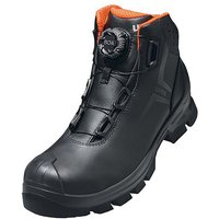 2 macsole® Stiefel S3 schwarz, orange Weite 12 Gr. 44 - Schwarz - Uvex von Uvex