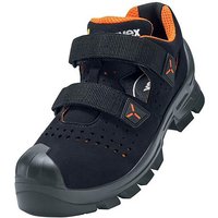 uvex 2 MACSOLE® Sandalen S1P schwarz, orange Weite 10 Gr. 43 - Schwarz von Uvex