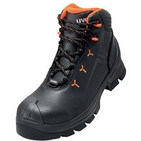 Uvex - 2 macsole® Stiefel S3 schwarz, orange Weite 14 Gr. 35 - Schwarz von Uvex