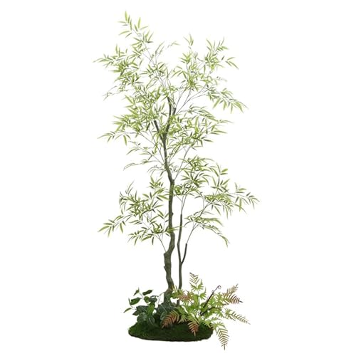 Künstliche Bambuspflanze, Bodenständer, Kunstbaum, Klare Blattstruktur, Landschaftsornamente Für Drinnen Und Draußen(80cm/31.5in) von UVPSJDE