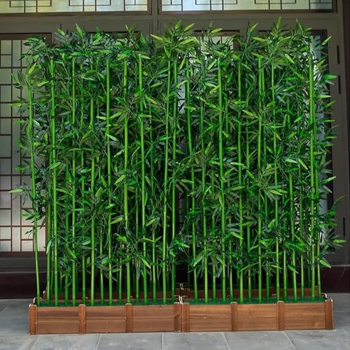 Künstliche Bambuspflanzen Mit Holzpflanzgefäß, Realistischer Kunstbambus, for Heim- Und Gartendekoration, Mehrere Höhen Verfügbar(1m/39.4in) von UVPSJDE