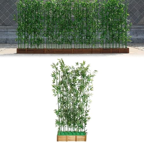 Künstliche Sichtschutzpflanzen, Künstliche Bambuspflanzen Für Den Außenbereich Mit Blättern, Für Den Eingang Zum Gartenzaun(50cm/19.7in,H 2m/78.7in) von UVPSJDE