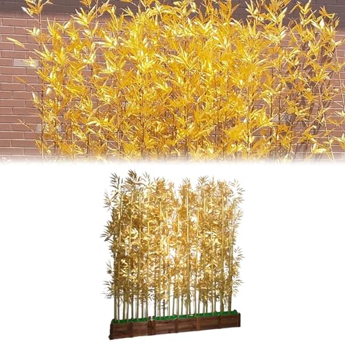 Künstlicher Bambus Mit Seidenblättern,Künstliche Zimmerpflanzen,Kunstgrün Für Die Inneneinrichtung,Für Haus,Wohnung Oder Büro(50cm/19.7in,H 1.5m/59in) von UVPSJDE
